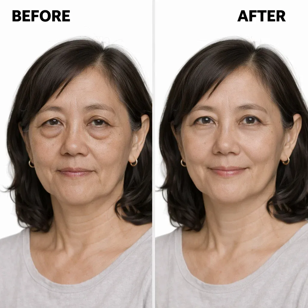 Before After Lower Eye Fat – Libre Clinic